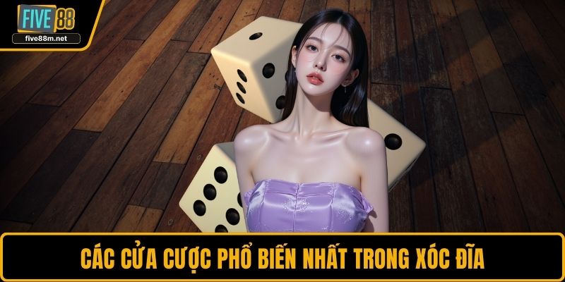 Các cửa cược phổ biến nhất trong xóc đĩa